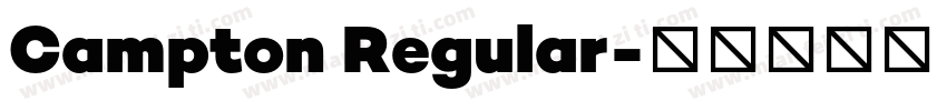 Campton Regular字体转换